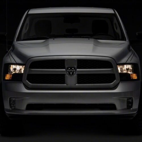 Raxiom for 2009-2018 Dodge RAM 1500 Axial OEM Rep Headlights w/ Dual Bulb- Chrome Housing (Smoked Lens ) - Image 9