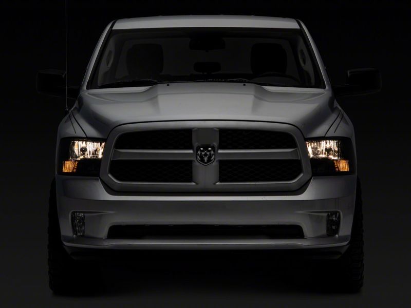 Raxiom for 2009-2018 Dodge RAM 1500 Axial OEM Rep Headlights w/ Dual Bulb- Chrome Housing (Smoked Lens ) - Image 9