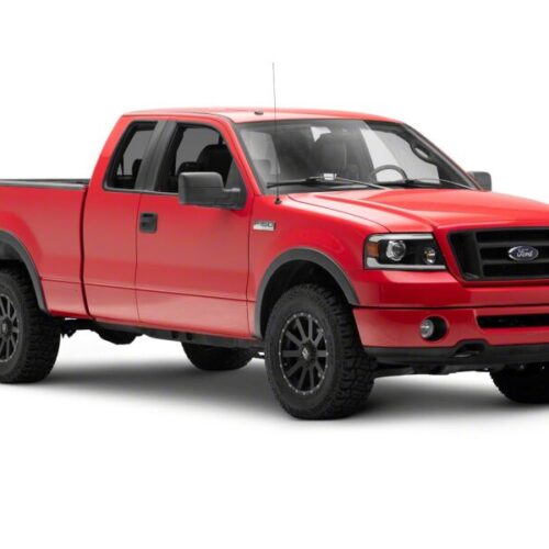 Raxiom for 2004-2008 Ford F-150 Axial Series Projector Headlights with LED Bar- Black Housing- Clear Lens - Image 3