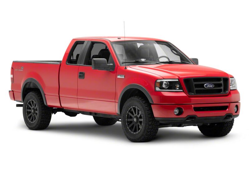 Raxiom for 2004-2008 Ford F-150 Axial Series Projector Headlights with LED Bar- Black Housing- Clear Lens - Image 3
