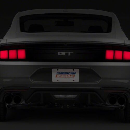Alternative view of Raxiom for 2015-2023 Ford Mustang Profile LED Tail Lights Gloss Black Housing- Red Lens