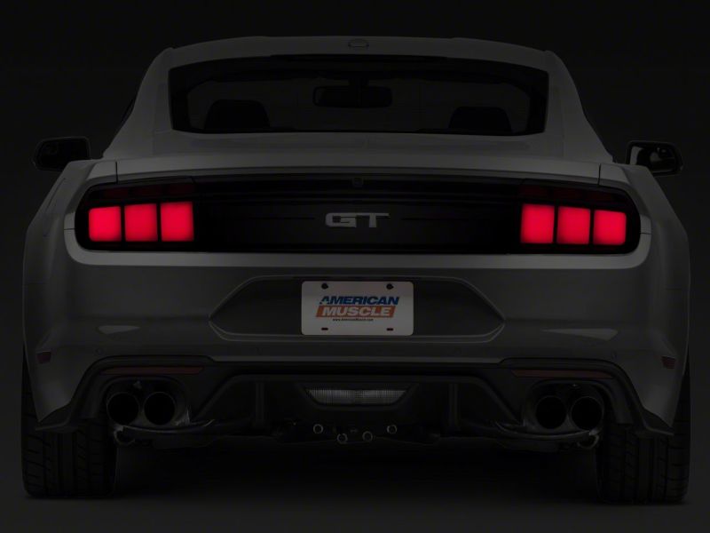Raxiom for 2015-2023 Ford Mustang Profile LED Tail Lights Gloss Black Housing- Red Lens - Image 2