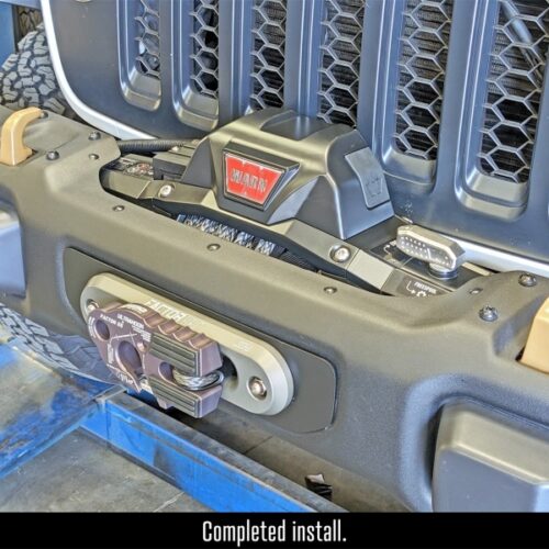 RockJock JL/JT Winch Plate Kit Steel Bumper - Image 3