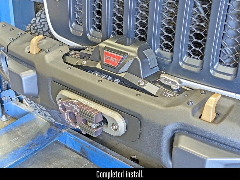 RockJock JL/JT Winch Plate Kit Steel Bumper - Image 3