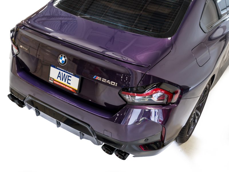 AWE Tuning Track Edition Exhaust - Diamond Black Tips for 22-26 BMW M240i (G42) - Image 10
