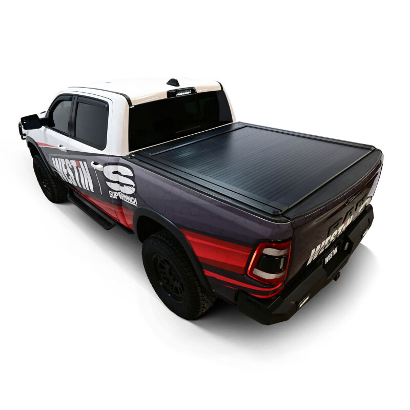 Westin 19-26 Ram 1500 (New Body)(Excl. RamBox) 5ft 7in Bed Manual Retractable Tonneau Cover - Black - Image 4