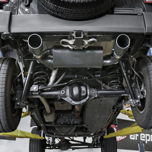 aFe Power Rebel Series 2.5in 409 SS Axle-Back Exhaust w/ Black Tips 2007+ Jeep Wrangler (JK) V6 3.6L/3.8L - Image 7