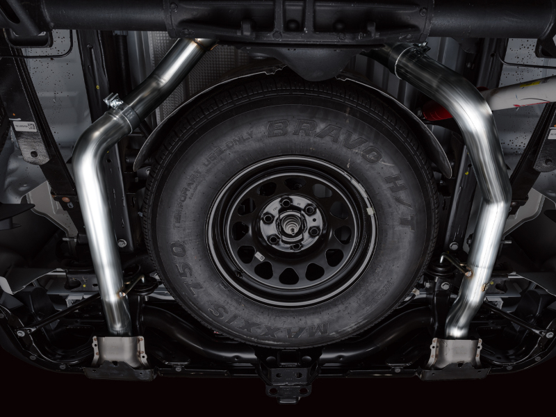 AWE Tuning 4th Gen GM 1500 5.3L 0FG Cat-Back Split Rear Exit (w/ Bumper Cutouts) - OE Tips - Image 9