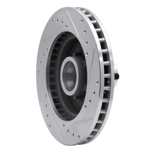 R1 Concepts for 1988-1994 Chevrolet C1500 Front Left Drilled & Slotted Silver Brake Rotor - Image 4