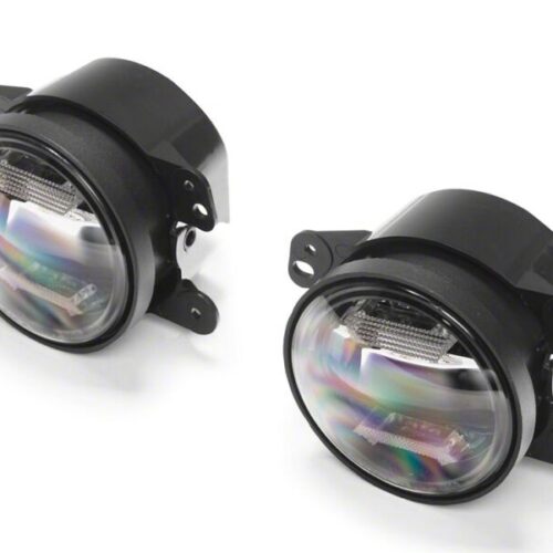 Raxiom for 2007-2018 Jeep Wrangler JK Axial Series LED Angel Eye Fog Lights- Amber and White