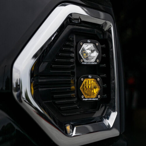 Alternative view of Baja Designs for 19+ GMC 1500 S1 Fog Pocket Mount Kit Clear Spot / Amber Wide Cornering