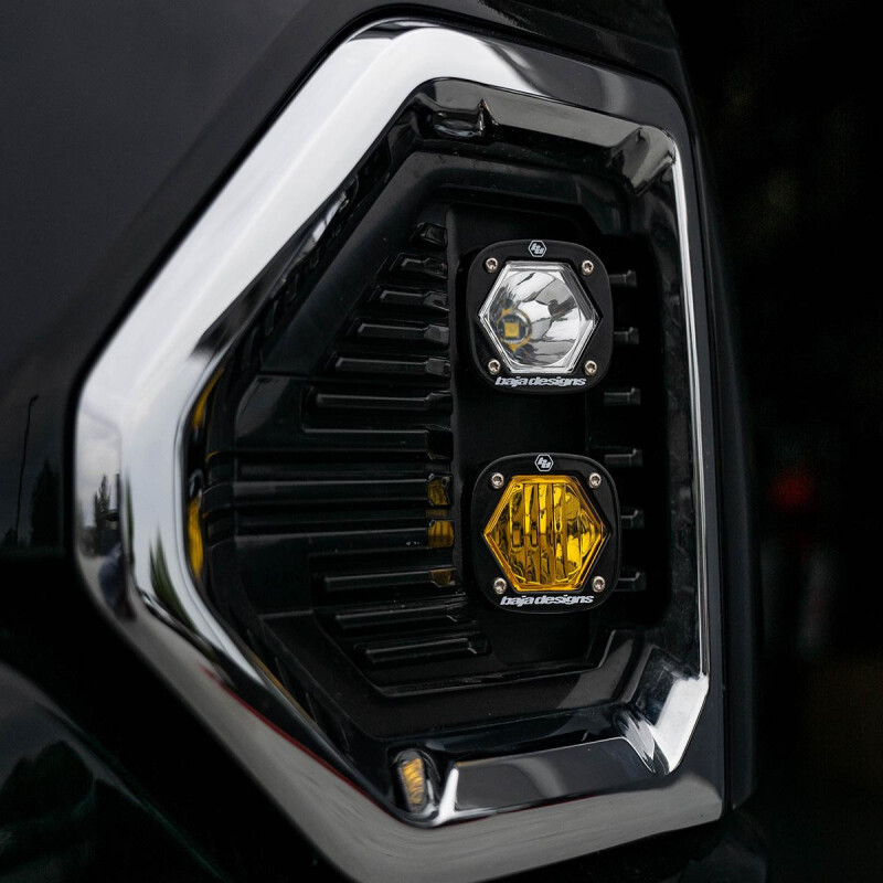 Baja Designs for 19+ GMC 1500 S1 Fog Pocket Mount Kit Clear Spot / Amber Wide Cornering - Image 2