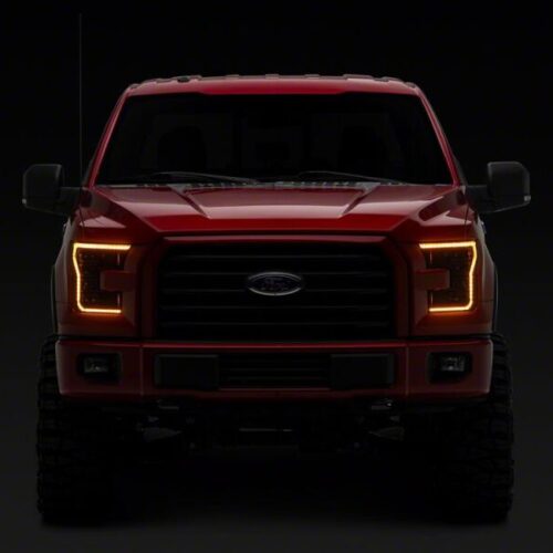 Raxiom for 2015-2017 Ford F-150 CXR Series LED Headlights- Black Housing- Clear Lens - Image 10