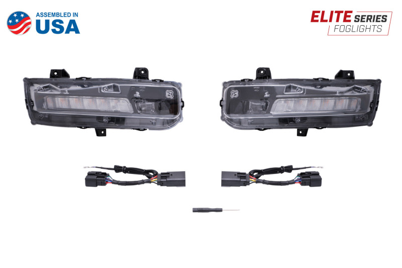Diode Dynamics Elite Series Combination Fog Lamp for 18-21 Ford Mustang - Cool - White (Pair) - Image 8
