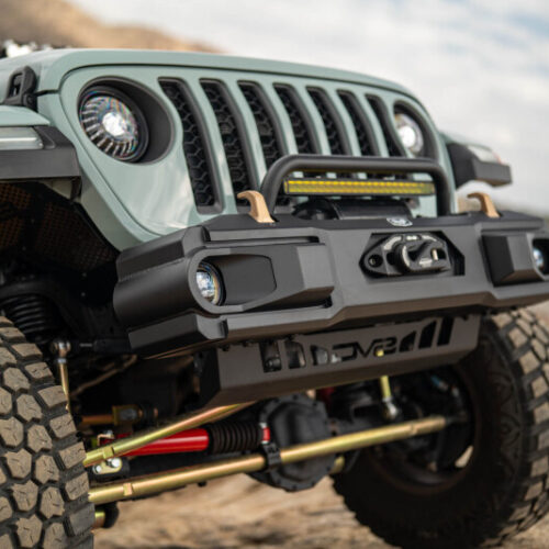 DV8 Offroad 18+ Jeep Wrangler JL / 20+ Jeep Gladiator JT OE Plus Front Bumper - Image 7