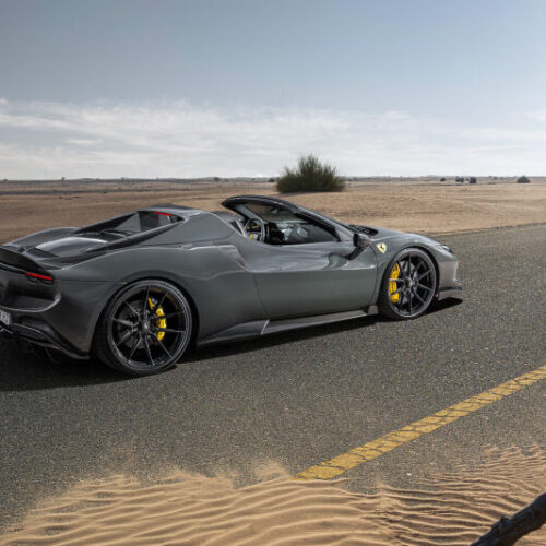 Vossen x Novitec NF10 22x11.5in - 5x114.3 BP - ET29 - Gloss Black Ferrari 296 Rear Wheel - Image 4