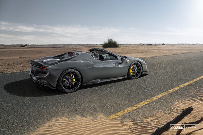 Vossen x Novitec NF10 22x11.5in - 5x114.3 BP - ET29 - Gloss Black Ferrari 296 Rear Wheel - Image 4