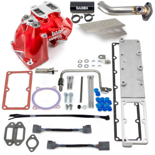 Banks Power 13-18 Dodge RAM 6.7L Monster-Ram Intake System W/Fuel Line-Chassis Cab Red - Image 5