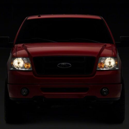 Raxiom for 2004-2008 Ford F-150 Axial Series OEM Style Replacement Headlights- Chrome Housing (Clear Lens) - Image 8