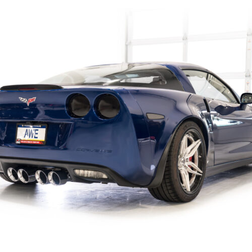AWE Tuning Touring Edition Axle-Back Exhaust w/ Chrome Silver Tips for C6 Chevrolet Corvette Z06/ZR1 - Image 4