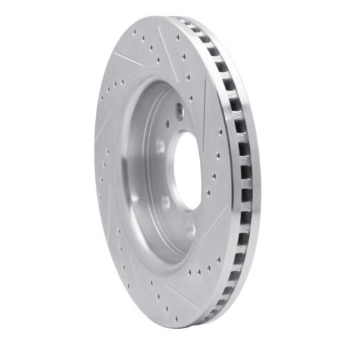 DFC 07-21 Ford F-150 4WD Front Left Drilled & Slotted Silver Brake Rotor - Image 4