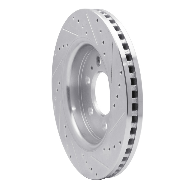 DFC 07-21 Ford F-150 4WD Front Left Drilled & Slotted Silver Brake Rotor - Image 4