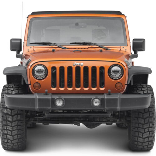 Raxiom for 2007-2018 Jeep Wrangler JK LED Halo Headlights- Black Housing (Clear Lens) - Image 10