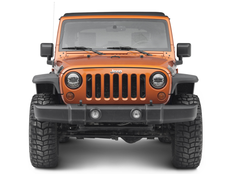 Raxiom for 2007-2018 Jeep Wrangler JK LED Halo Headlights- Black Housing (Clear Lens) - Image 10
