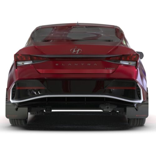 Rally Armor 24-26 Hyundai Elantra Black Mud Flap Metallic Black Logo - Image 7