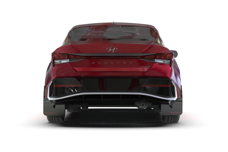 Rally Armor 24-26 Hyundai Elantra Black Mud Flap Metallic Black Logo - Image 7