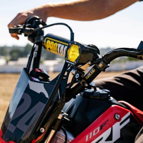 Alternative view of Baja Designs S1 Wide Cornering Electric Start Pit Bike LED Light