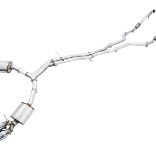 AWE Tuning Touring Edition Exhaust - Non-Resonated (Silver 102mm Tips) for Audi B9 S5 Sportback