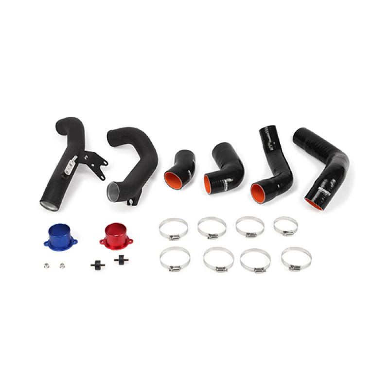 Mishimoto Intercooler Kit w/Black Pipes for 2016+ Honda Civic 1.5T / 2017+ Honda Civic Si Silver - Image 2