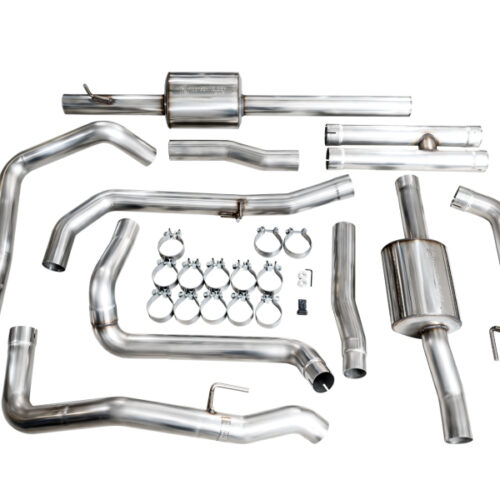 AWE Tuning 4th Gen GM 1500 6.2L Cat-Back Split Rear Exit (w/ Bumper Cutouts) - OE Tips - Image 6