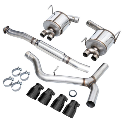 AWE Tuning Touring Edition Exhaust - Diamond Black Tip (102mm) for Subaru STI VA / WRX GV / STI GV Sedan - Image 4