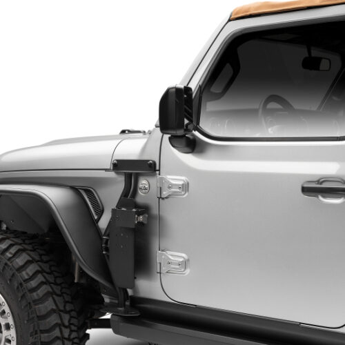 Go Rhino 18-24 Jeep Wrangler JL/JLU/JT Front Fender Jack Mount for Hi-Lift Jack - Tex. Blk - Image 6