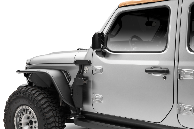 Go Rhino 18-24 Jeep Wrangler JL/JLU/JT Front Fender Jack Mount for Hi-Lift Jack - Tex. Blk - Image 6