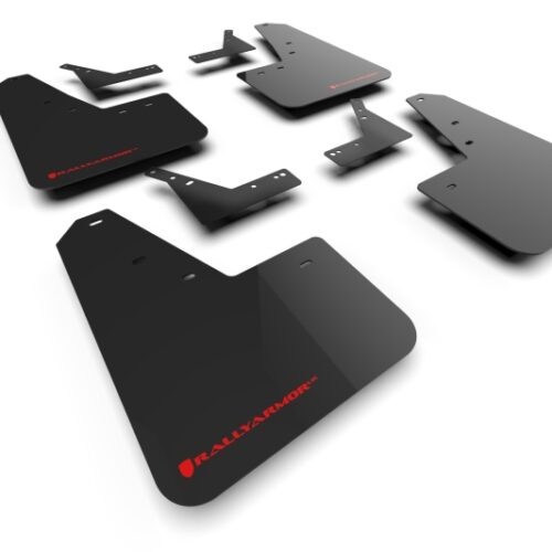 Rally Armor 21-25 Dodge Ram 1500 TRX Black UR Mud Flap - Red Logo - Image 2