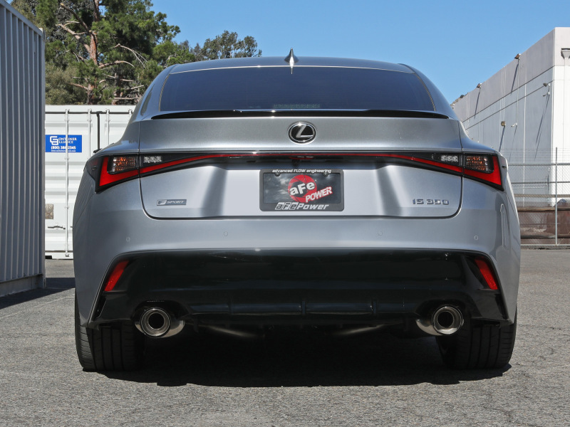 aFe Power Lexus IS350 14-22 V6-3.5L Takeda Axle-Back Exhaust System- Carbon Fiber Tip - Image 7