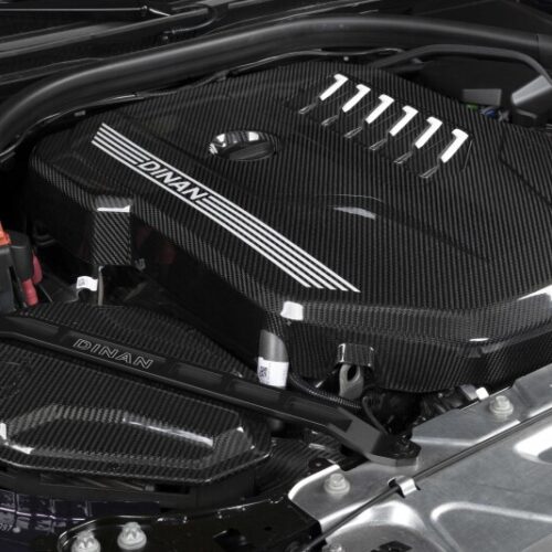 Dinan for 19-26 BMW B58D (G01/G02/G20/G22/G23/G26/G42) Gloss Carbon Fiber Engine Cover w/Matte Accents - Image 5