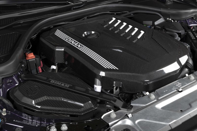 Dinan for 19-26 BMW B58D (G01/G02/G20/G22/G23/G26/G42) Gloss Carbon Fiber Engine Cover w/Matte Accents - Image 5