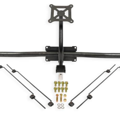 BMR 14-19 Chevrolet Corvette C7 Bolt-On Parachute Mount - Black Hammertone - Image 2