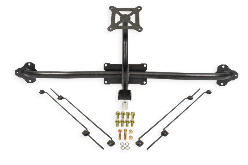 BMR 14-19 Chevrolet Corvette C7 Bolt-On Parachute Mount - Black Hammertone - Image 2