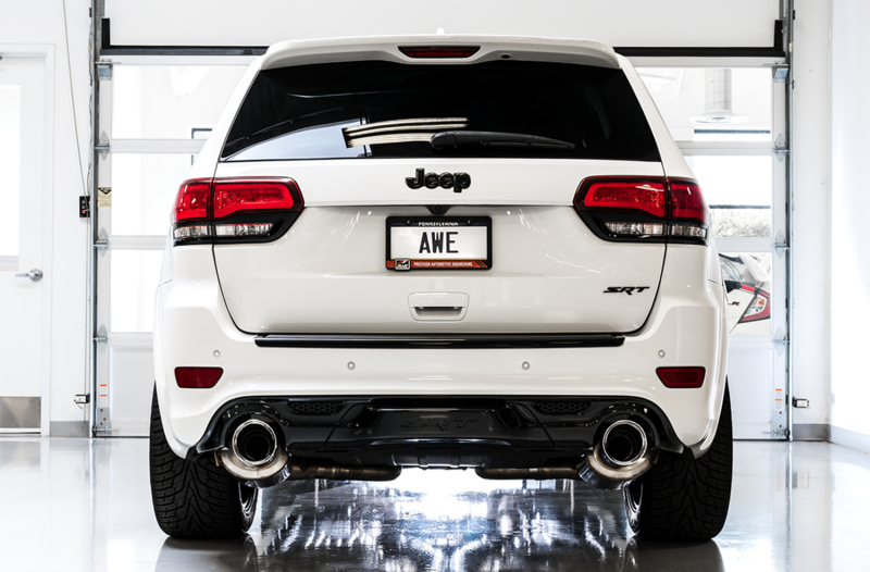 AWE Tuning Track Edition Exhaust - Diamond Black Tips for 2020 Jeep Grand Cherokee SRT - Image 5