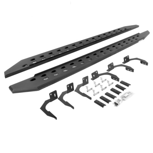 Go Rhino 69410687SPC 10-22 Ram 2500/3500HD Crew Cab 4DR RB20 Slim Running Boards Kit (Incl. Brackets) - Tex. Blk