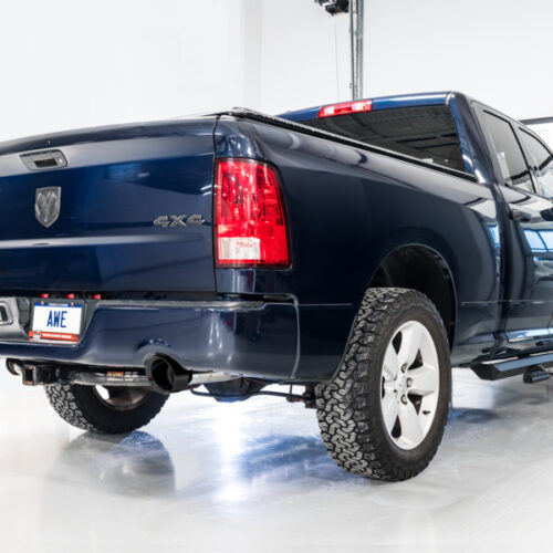 AWE Tuning Cat-Back Exhaust - Diamond Black Tips for 09-18 RAM 1500 5.7L (w/Cutouts) 0FG Dual Rear Exit - Image 3
