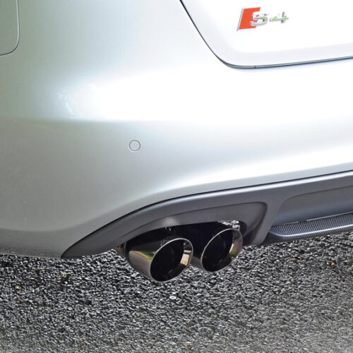 AWE Tuning Touring Edition Exhaust - Diamond Black Tips (90mm) for Audi B8 / B8.5 S4 3.0T - Image 3