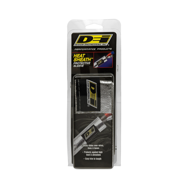 DEI Heat Sheath 1in x 3ft - Aluminized Sleeving - Sewn Edge - Image 6