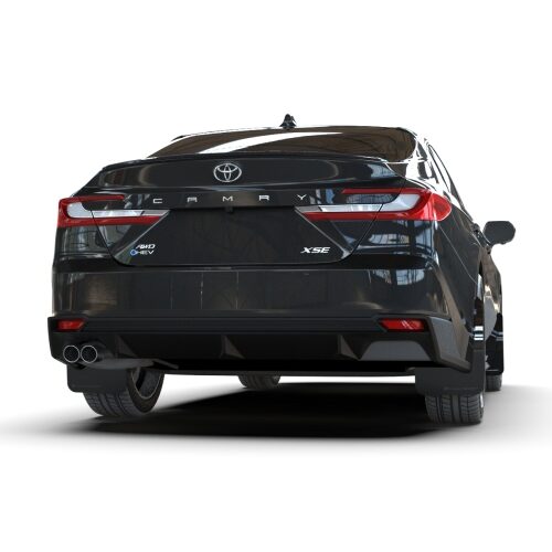 Alternative view of Rally Armor 25-26 Toyota Camry Black UR Mud Flap Metallic Black Logo