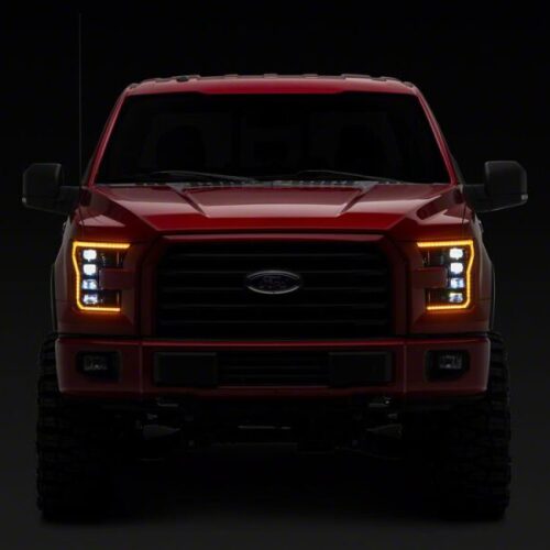 Raxiom for 2015-2017 Ford F-150 CXR Series LED Headlights- Black Housing- Clear Lens - Image 9